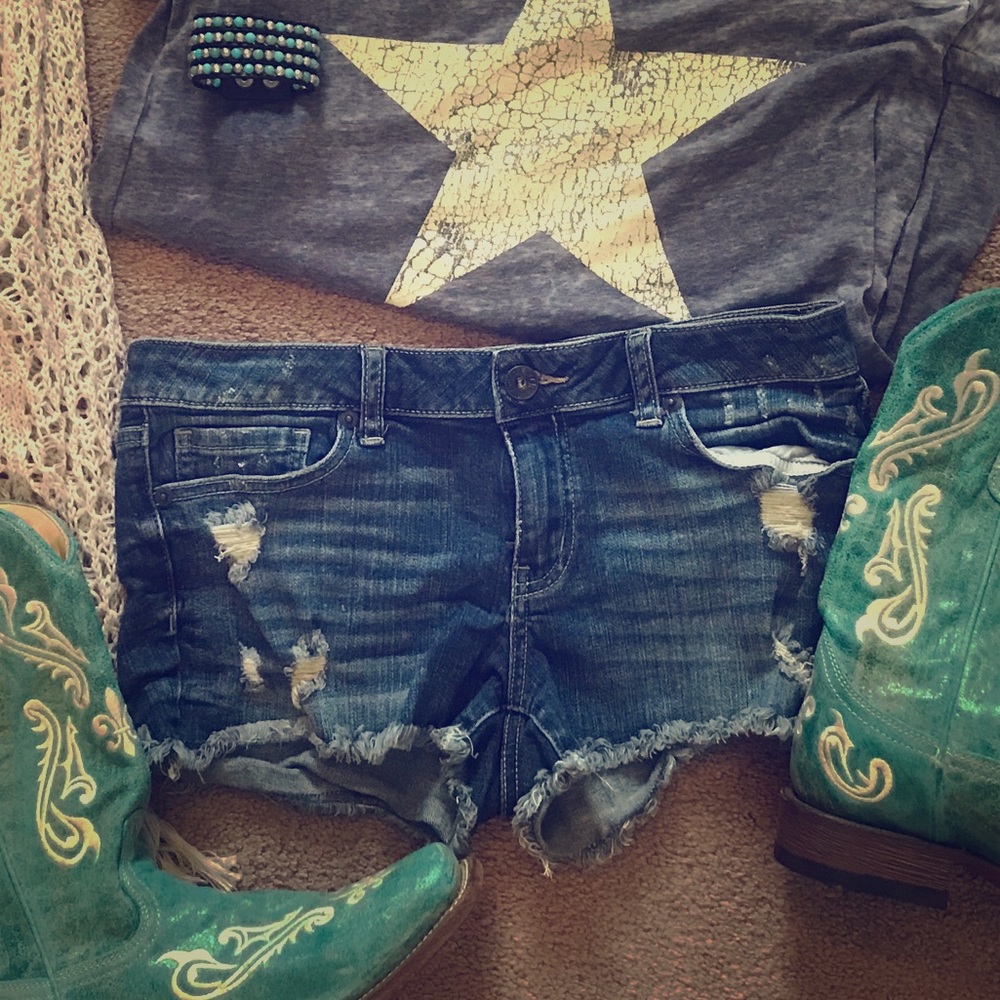 Denim shorts L